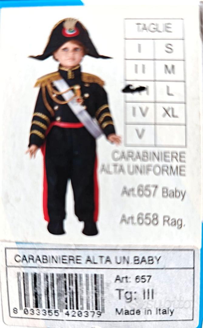 Divisa Vestito Carnevale Da Carabiniere Costume Carnevale Uomo