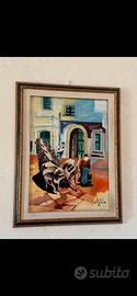 Quadro “Ciro Del Prete 85” scena rurale €100 tratt