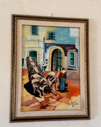 Quadro “Ciro Del Prete 85” scena rurale €100 tratt