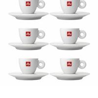 Illy 6 Tazzine Caffè Bar Nuove + piattini