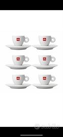 Illy 6 Tazzine Caffè Bar Nuove + piattini