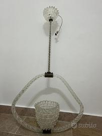 Lampadario vetro di murano