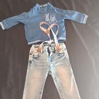 Jeans bimbo e giacchetto 12/18 Mesi