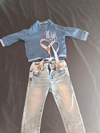 Jeans bimbo e giacchetto 12/18 Mesi