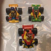 Tre macchinine personaggi Disney-gadget Topolino