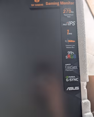 Monitor Asus TUF Gaming 24' 270hz 1ms