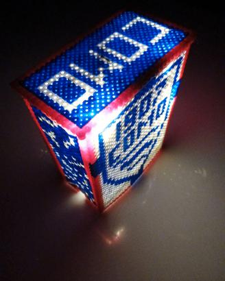 Lampada COMO CALCIO con tubetti plastica pyssla