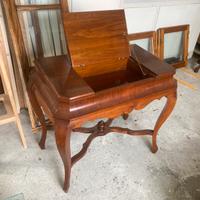 Tavolino consolle con piano a ribalta