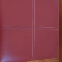 puffo finta pelle rosso bordeaux