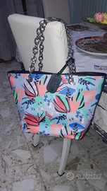 Borsa fiori Trussardi jeans nuova con cartellino