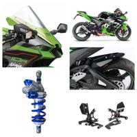 Kawasaki Zx 10 scarico pedane frizione mono Rapid