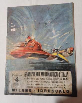 rivista gran premio motonautica 1953 idroscalo