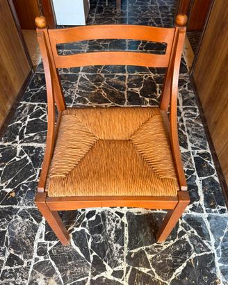 Set 4 sedie legno