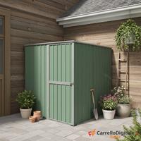 Casetta da giardino in lamiera 175x185cm verde