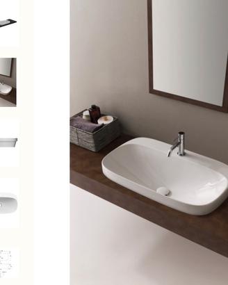 Lavabo da incasso in ceramica nuovo