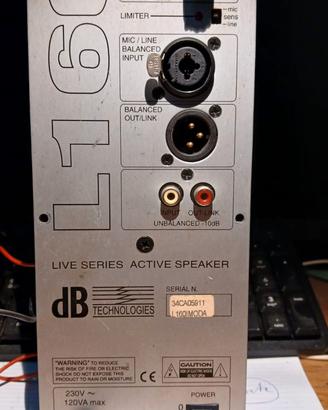 Modulo amplificatore Cassa DB L160