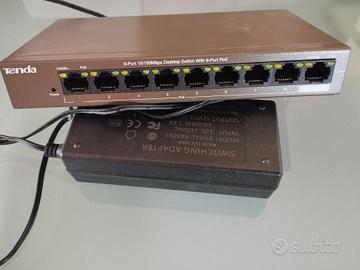 TENDA POE SWITCH TEF1109P-8-63W 9 PORTE 10100 MBPS