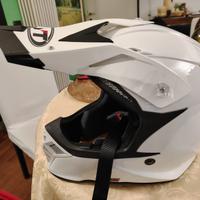 CASCO MOTO KYT SKYHAWK Plain White /E06 taglia M