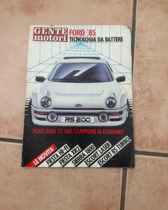 Rivista Gente motori Ford 1985