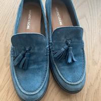 Mocassino donna Mauro Leone scamosciato blu tg 39