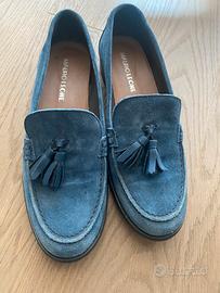 Mocassino donna Mauro Leone scamosciato blu tg 39