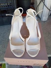 scarpe da sposa in raso 