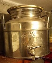 Tanica per olio in acciaio inox 18/10 da 10 litri