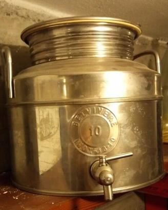 Tanica per olio in acciaio inox 18/10 da 10 litri