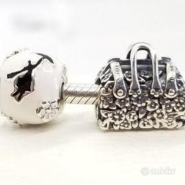 Pandora 2 Charms Borsa e Icona di Mary Poppins