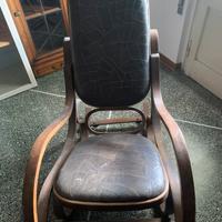 Sedia dondolo vintage