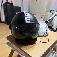 casco jet momo design nero taglia L
