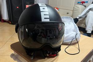 casco jet momo design nero taglia L