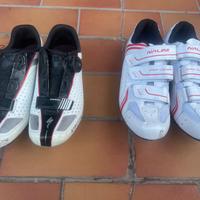 Scarpe con attacco rapido bici da corsa n.42