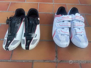 Scarpe con attacco rapido bici da corsa n.42