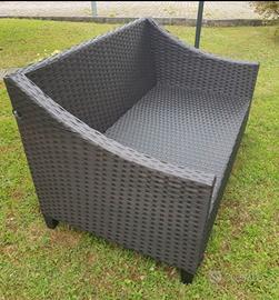 Divanetto rattan da giardino