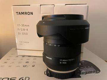 Obiettivo Tamron 17-35mm grandangolo per Canon EF