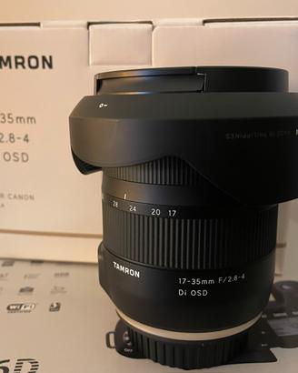 Obiettivo Tamron 17-35mm grandangolo per Canon EF