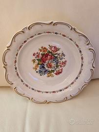 Piatto ceramica decorato fiori Monaco Bavaria