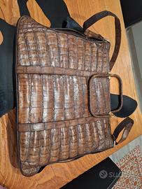 borsa vintage in coccodrillo