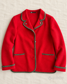 Giacca Tirolese Vintage Steinbock Lana cotta