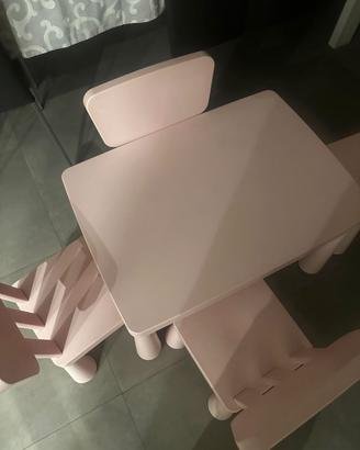 tavolo con sedie bambini ikea
