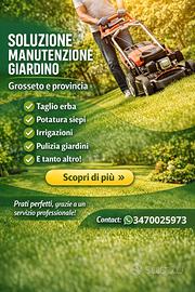 Giardiniere disponibile per manutenzione e cura de