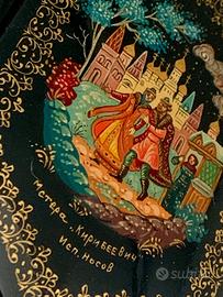 Scatola Laccata Russa Vintage di "Mctepa" by Носоb