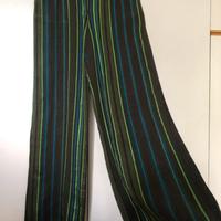 Pantaloni a righe in lino