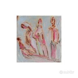 Quadro dipinto a mano - The Dancers Falling 