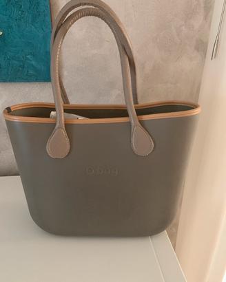 borsa “o bag” color tortora