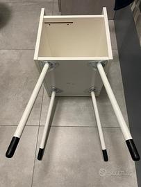 Mobiletto comodino bianco Ikea 71x33x38