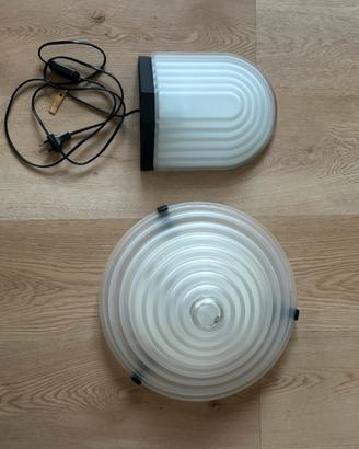 Set  Fabbian plafoniera +lampada da comodino