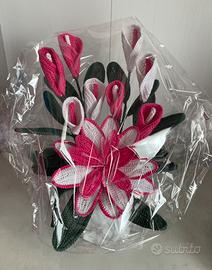 Composizione florare artiginale all’uncinetto 🌺