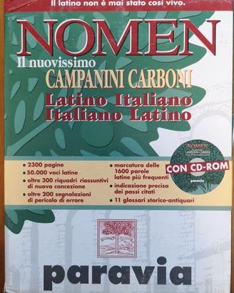 Vocabolario lingua latina NOMEN Campanini Carboni